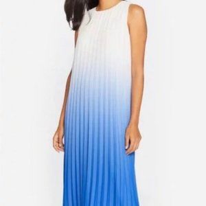 NWOT J. McLaughlin Bowen Dip Dyed Dress Blue White